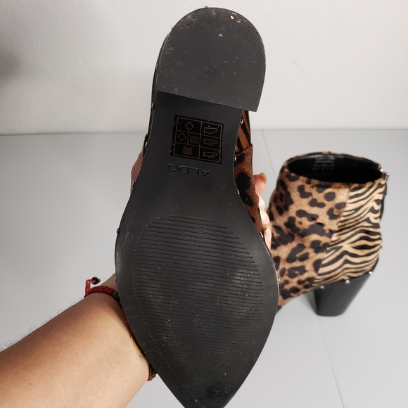 💝 HP 💝 ** FINAL PRICE ** ALDO - Animal Print Booties, size 6.5 - Picture 6 of 7